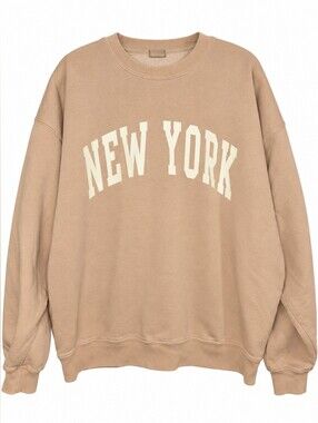 J. GALT One Size New York sweatshirt Graphic Sweatshirt in Dusty Rose